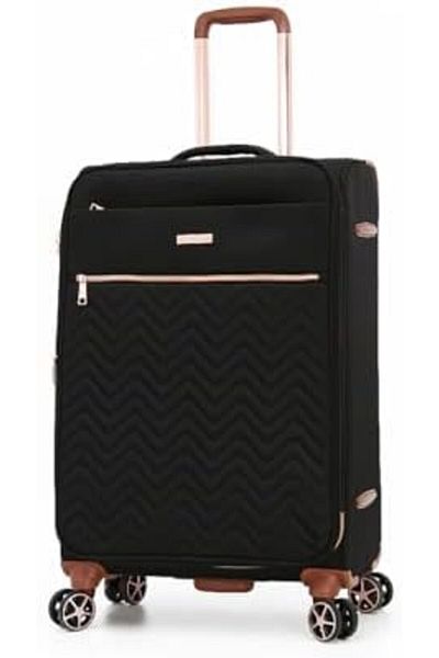 AMERICAN FLYER Double Spinner Luggage With Digital Lock For All Tastes (3, BLACK)