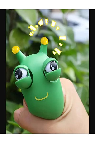 Ax Axentia Eye-Popping Funny Eyeball Burst Squeeze Suckushi Worm Decompression Toy