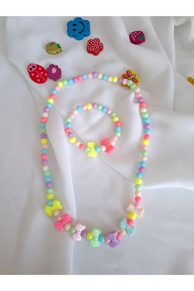 İPAR AKSESUAR Girl's Necklace and Bracelet Set
