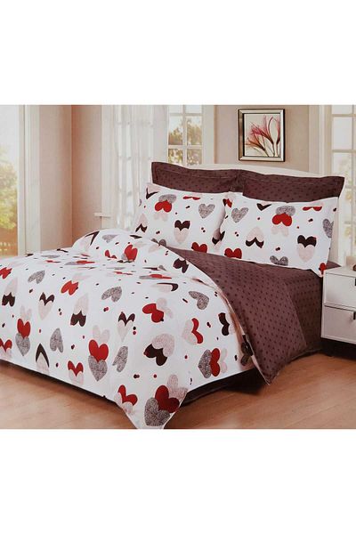 Pucioasa Double bed linen, Finet, Pucioasa, 6 pieces, Sheet 230x250 cm