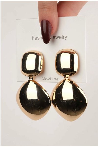 Be Best Women's Gold Color Double Dangle Earrings Be83