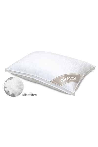 BACK COMFORT Airmax Microfiber Hotel Pillow with Bamboo Cotton Cover – 70×50 cm