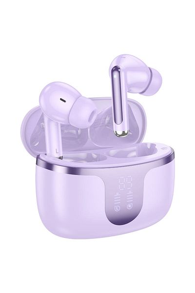 REDz Accessories Hoco EQ10 Harmony Bluetooth Headphones, 300mAh, 7 Hours Battery Life, Digital Display, Purple