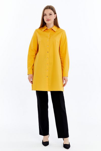 Gold Moda Renk Tesettür Mustard Tunic