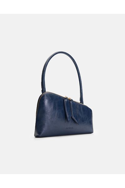 Jorbinol Geantă de umăr Lena cu fermoar STD bleumarin
