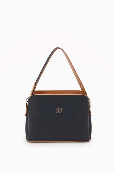 Levidor Black - Camel Printed Handbag