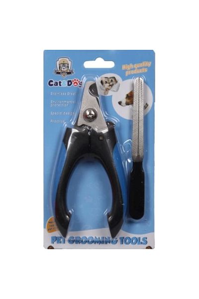 LiderGlobal Cat Dog Nail Clipper File Set