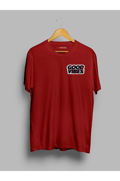 Pisa Art Μπλουζάκι με στάμπα με σχέδιο Oversize Good Vibes