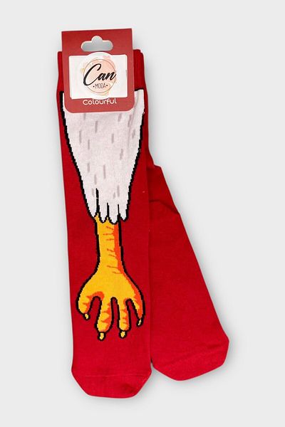 CANMODA Chicken Walk - Fun Red Chicken Foot Socks
