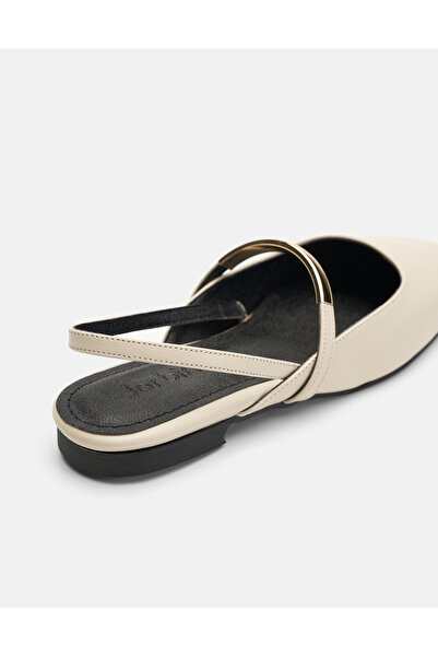 Jorbinol Arven Gold Kemerli Arkası Açık Kadın Babet