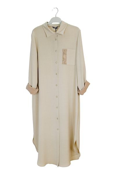 Gizemli T1301 mystery tunic pocket laser stone long