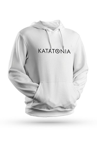 Pisa Art Φούτερ Katatonia με στάμπα λευκό Unisex με κουκούλα