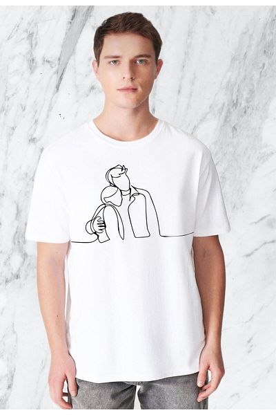 Pisa Art Unisex Lover Special Tshirt με μίνιμαλ σχέδιο