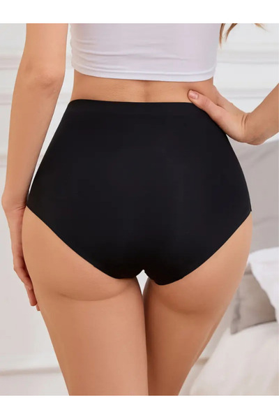 Adeniz Chiloți de damă cu talie foarte înaltă, fără sudură, tăiați cu laser (cu talie elastică) Set de 6