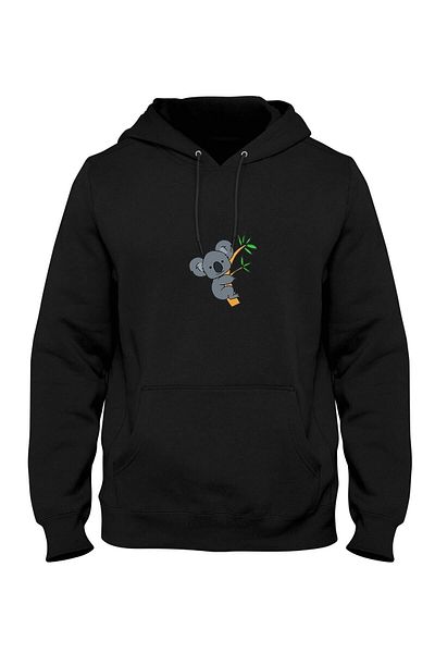 Pisa Art Φούτερ με κουκούλα με στάμπα Koala Kangaroo Pocket Bll2857