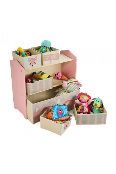 U-Grow Dulap de depozitare a jucăriilor Pinkforest,