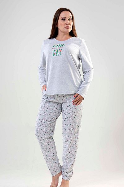 VİENETTA Σετ Πιτζάμες Μακρυμάνικο Plus Size 
 , 204068