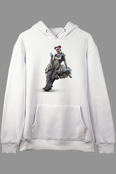 Pisa Art Υπερμεγέθη Lifeline Apex Legends Character Design Φούτερ με κουκούλα με στάμπα