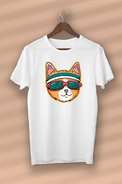 Pisa Art Cute Cat Printed Organic Cotton White -unisex- Γυναικεία-ανδρικά - T-shirt Nux Boutique