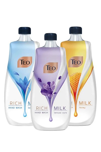 TEO BEBE TEO LIQUID SOAP Rich Milk- Honey & Delicate Care & Sensual Care 800ML
