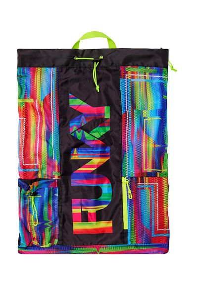 Funky Trunks Funky the Glitch Backpack & Mesh Bag