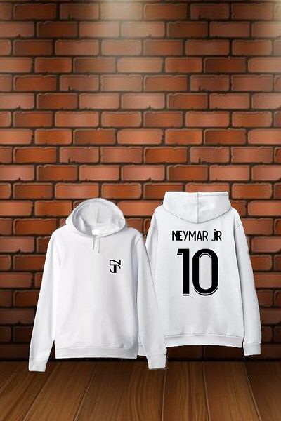 Pisa Art Φούτερ με κουκούλα με στάμπα στην πλάτη Neymar Number 10