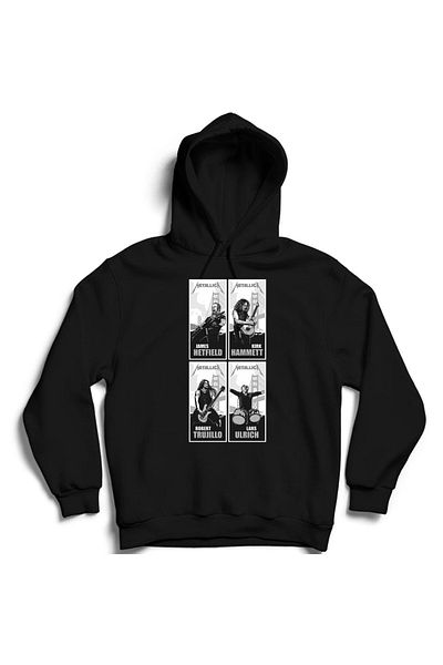 Pisa Art Φούτερ με στάμπα με μέλη της μπάντας Metallica