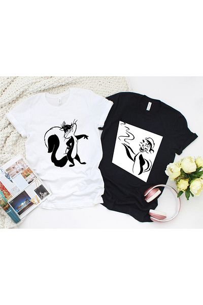 Pisa Art Skunk Cat Lover / Μητέρα Πατέρας / Φίλος / Δώρο Συνδυασμός Ζώων Unisex Regular Tshirt