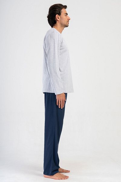 VİENETTA Pajama Set - Gray - Graphic