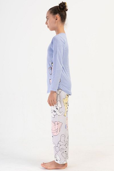 VİENETTA Costum de pijama cu mânecă lungă pentru fetiță din bumbac (9-10/15-16), 405230