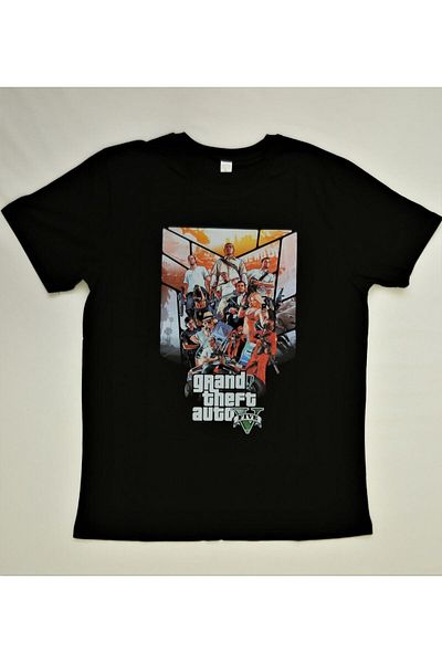 Pisa Art Gta - Μπλουζάκι με στάμπα με λαιμόκοψη