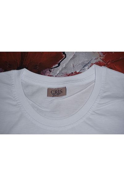 Pisa Art Μπλουζάκι Unisex Basic με εμπριμέ κοντομάνικο