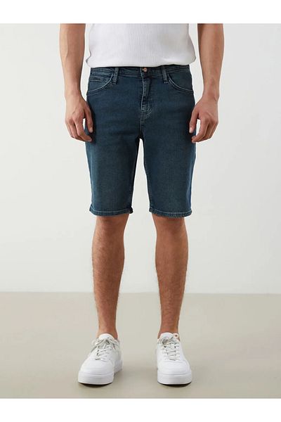 LC Waikiki Ανδρικό τζιν σορτς LCW Jeans Indigo Slim Fit