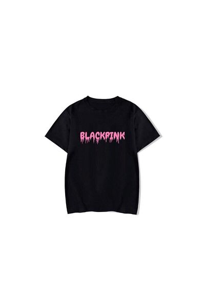 Pisa Art Blackpink K-pop T-shirt Μαύρο Unisex