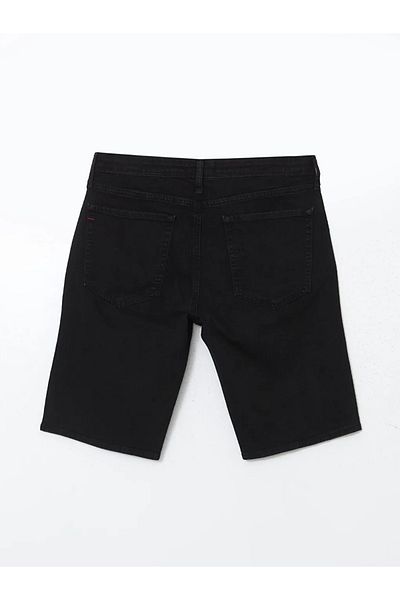 LC Waikiki Ανδρικό τζιν σορτς LCW Jeans Black Slim Fit