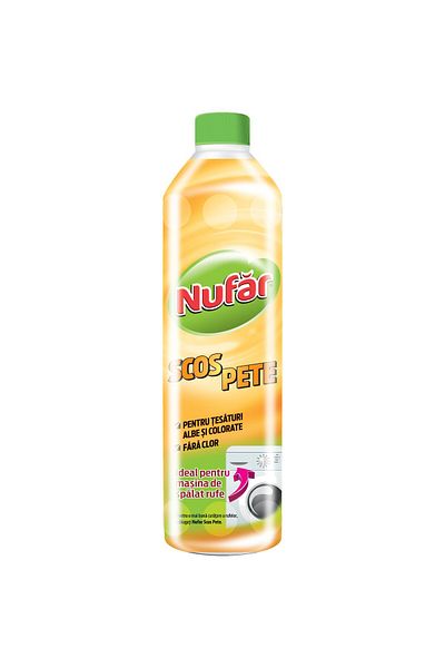 Nufar Solutie Scos Pete Pentru Tesaturi Albe Si Colorate Fara Clor