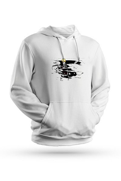 Pisa Art Φούτερ με κουκούλα Anime Bleach με στάμπα λευκό Unisex