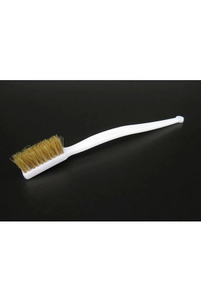 LiderGlobal Multi-Purpose Detail Cleaning Brush White Handle