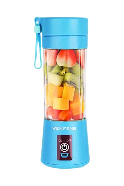 MACON Portable USB Rechargeable Juice Blender – 6-Blade Mini Smoothie Maker Bottle