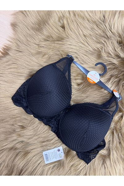 SATTENS C Cup Large Size Hollow Wire Bra C Cup Underwire No Padding Bra