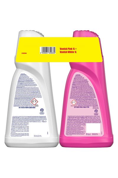 Vanish Soluție de îndepărtare a petelor roz, pachet 1l, alb 1l