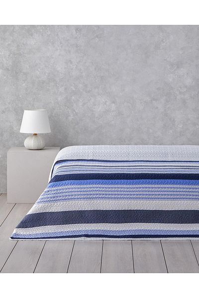 English Home Husă multifuncțională Modern Fusion King Size 240x220 cm Albastru