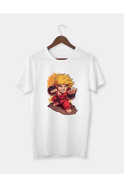 Pisa Art Street Fighter εμπριμέ T-shirt T-shirt