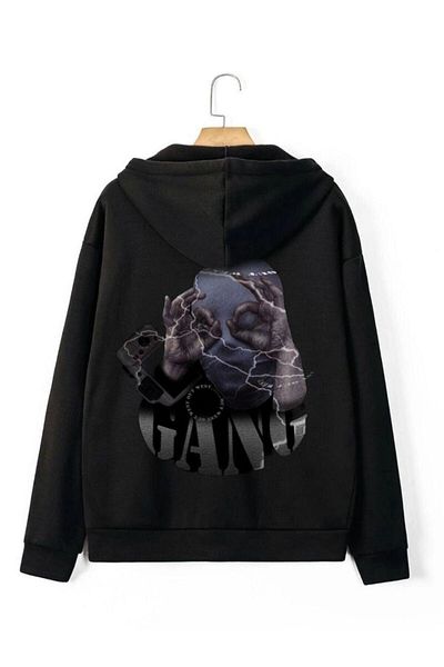 Pisa Art Φούτερ με κουκούλα New Season Gang με στάμπα