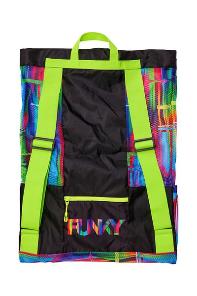Funky Trunks Funky the Glitch Backpack & Mesh Bag