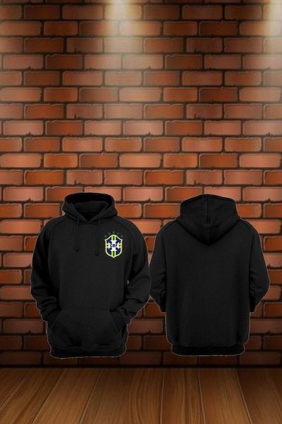 Pisa Art Унисекс суитшърт с качулка Brazilyaa Design