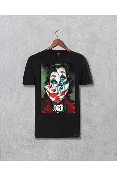 Pisa Art Joker Movie Ειδικά Σχεδιασμένο και Ειδικά Εκτυπωμένο (unisex) Μαύρο μπλουζάκι