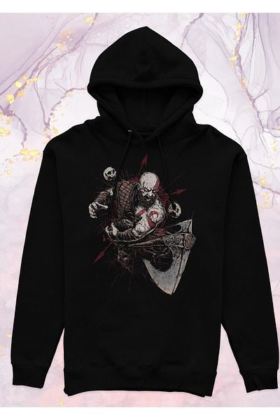 Pisa Art Суичър с качулка God Of War Kratos без джоб