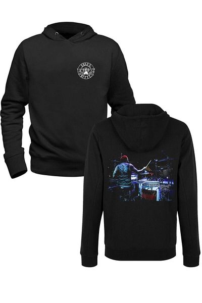 Pisa Art Φούτερ Gun N Roses Digital Printed Μαύρο μπροστινό πίσω με στάμπα