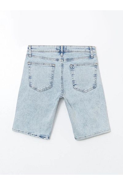 LC Waikiki Pantaloni scurți de jeans pentru bărbați LCW Jeans Indigo Skinny Fit